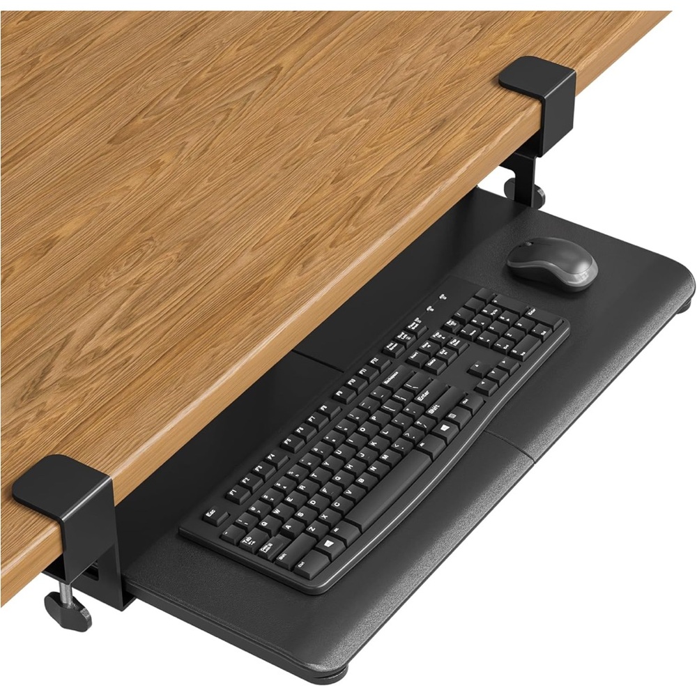 Adjustable Black Keyboard Tray for Home Office